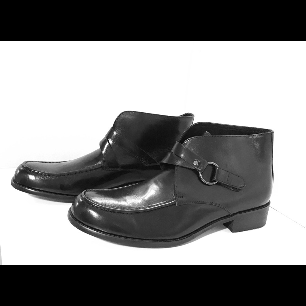 Fulinken Men’s Leather Boots Monk Strap 12 NEW